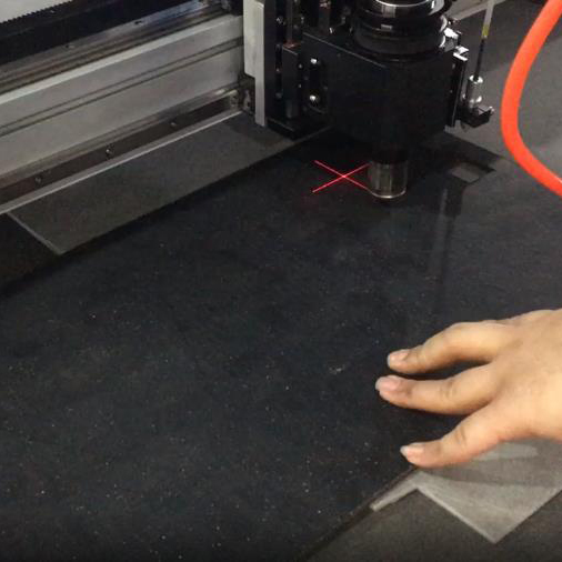 Rubber gasket vibration knife cutting video