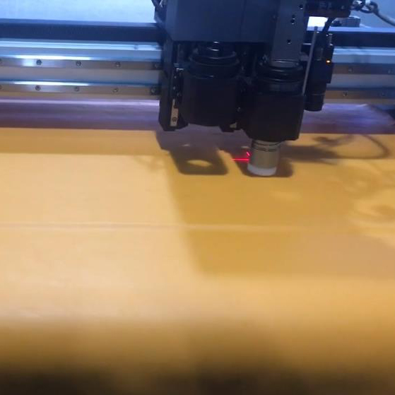 PU material vibration knife cutting video