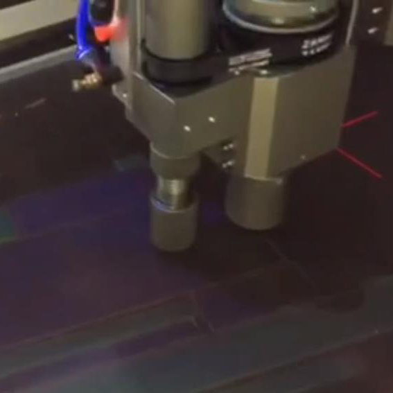 Leather cutting video