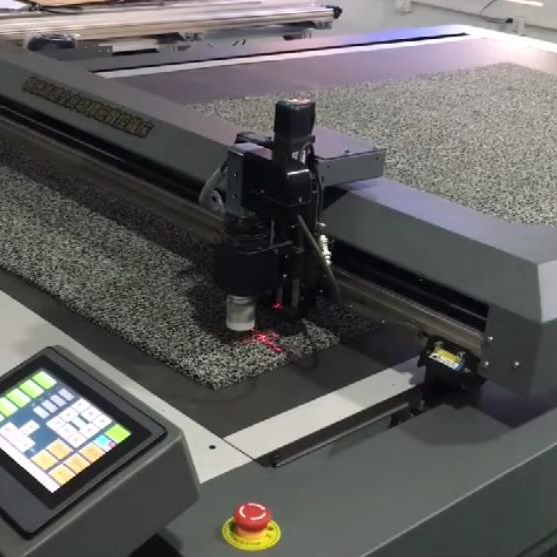 Silk floor mat vibration knife adjustment cutting video