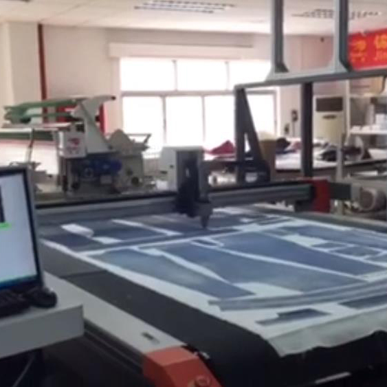 Cowboy fabric cutting video